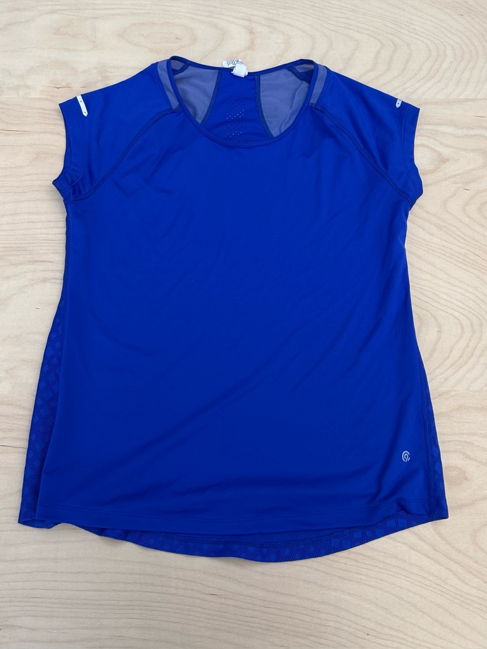 Champion C9 Blue Athletic Workout Lightweight Short Sleeve Shirt Top Women's L